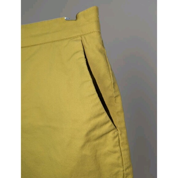 Banana Republic Shorts Yellow Tailored Scalloped Womens Size 2 - Picture 3 of 6